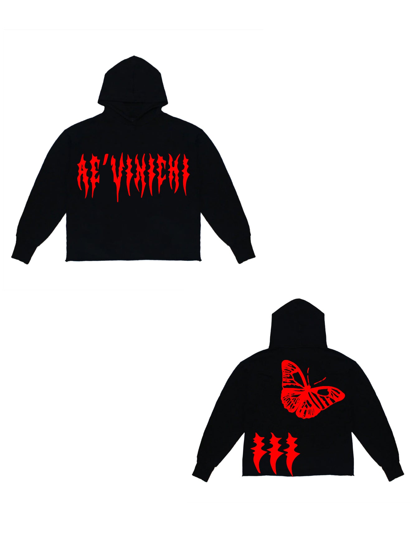 Black hoodie Red Ae’Vinichi