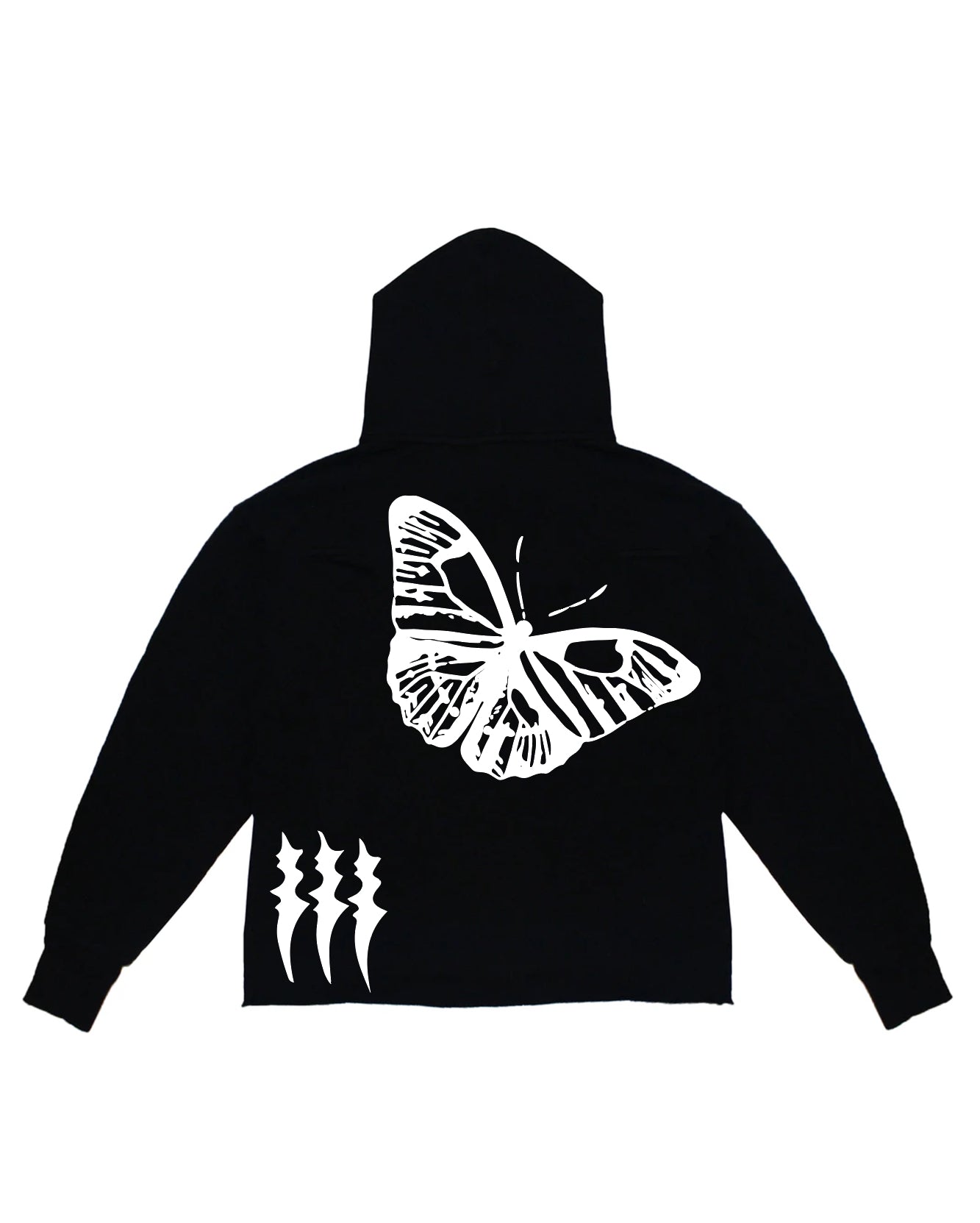 Hoodie White Outline