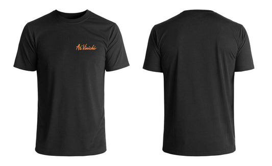 Black Shirt Orange Logo