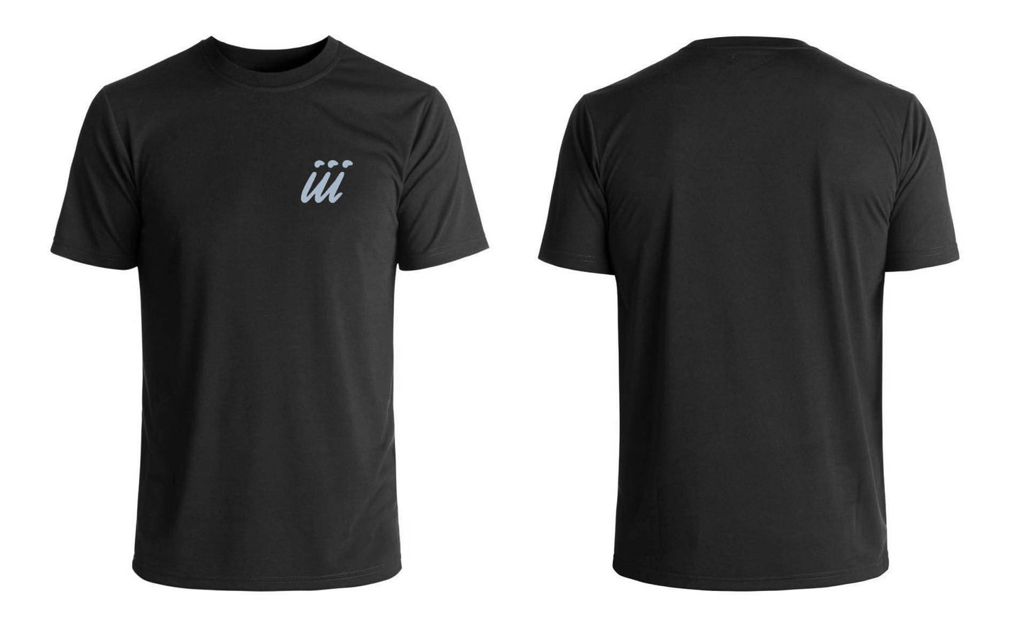 Black Shirt Blue Logo iii