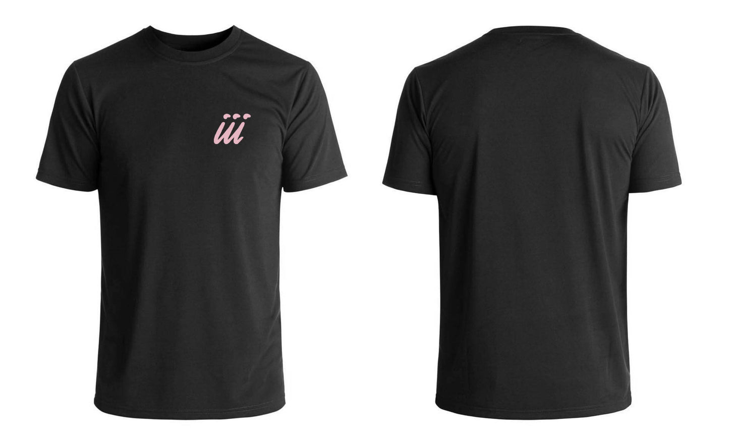 Black Shirt Pink Logo iii