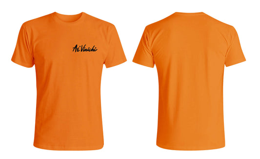 Orange Shirt Black Logo